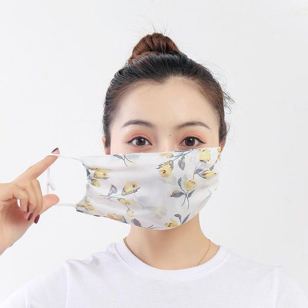 

outdoor sunshade chiffon face mask comfortable soft breathable mask dustproof cycling cloth mask, Black