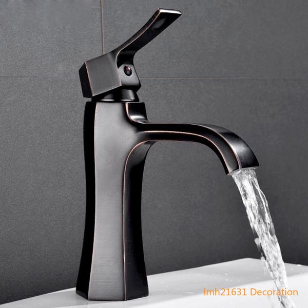 

медь черный ancient кран европейский стиль бассейна кран медь ванной горячей и холодной сад керамический тазик раковина кран-смеситель конич