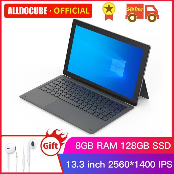 

alldocube knote x pro 13.3 inch gemini lake n4100 windows 10 quad core tablet pc 8gb ram 128gb ssd 2560*1440ips tablets