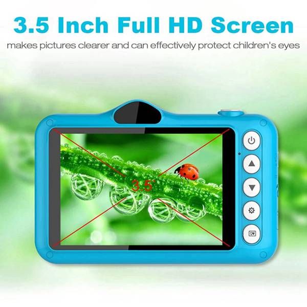 

x600 3.5inch kids digital camera full hd 1080p mini children camera,cartoon kids toy camera(blue
