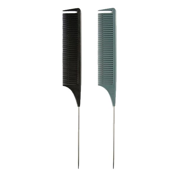 

2pcs professional weaving highlighting foiling hair comb for salon, Silver