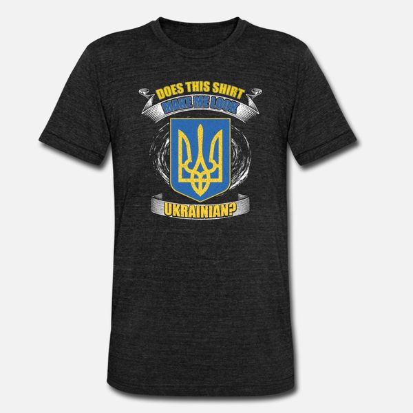 

does this make me look ukrainian t shirt men cute tee shirt round neck normal cute funny spring original