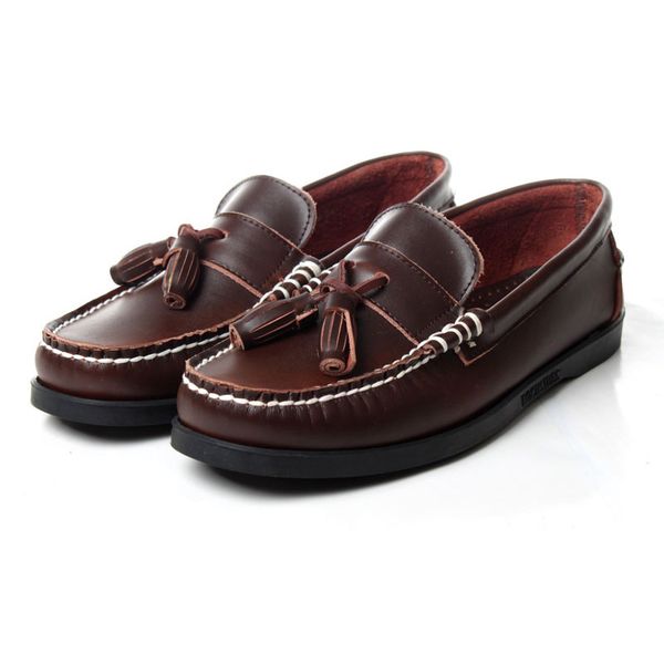

mens casual genuine leather docksides deck lace up moccain boat loafers shoes driving fashion plus size handmade shoes 46, Black