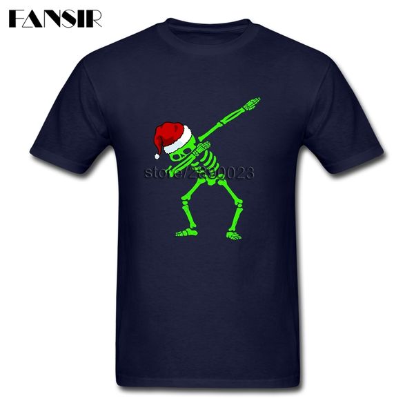 

dabbing skeleton santa hat christmas dab skull mens t-shirts homme tees shirt cotton short sleeve o-neck t shirts