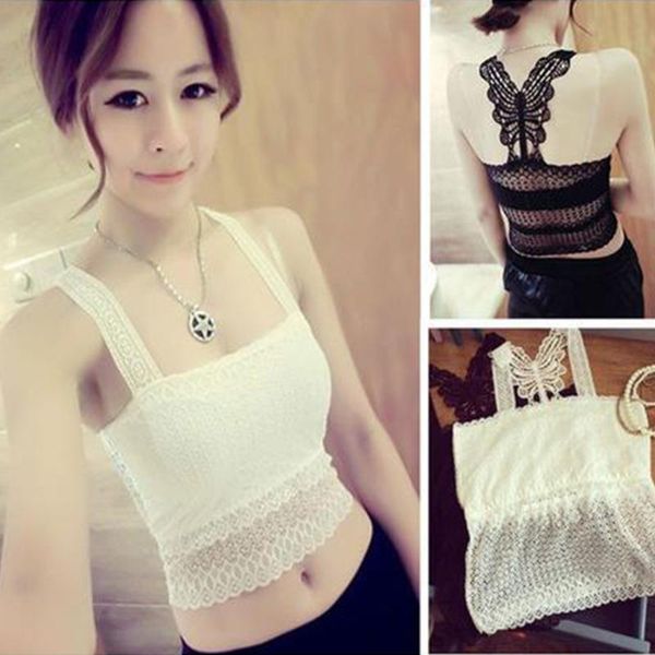 

women fitness stretch tube crop butterfly running yoga sports gym bras apparel female sportswear clothing clothes 2020, White;black