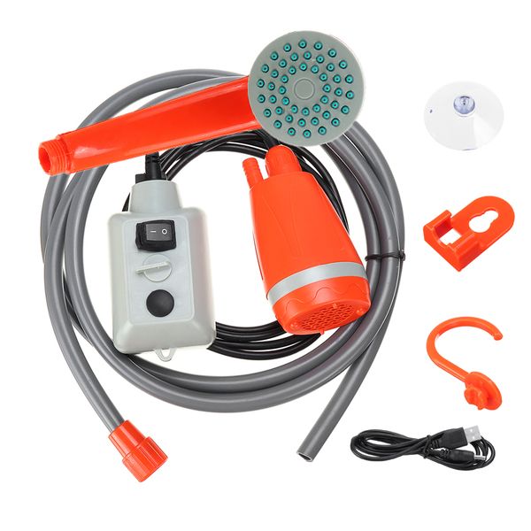 

car washer portable camping shower usb set electric pump for outdoor travel pet dog man woman