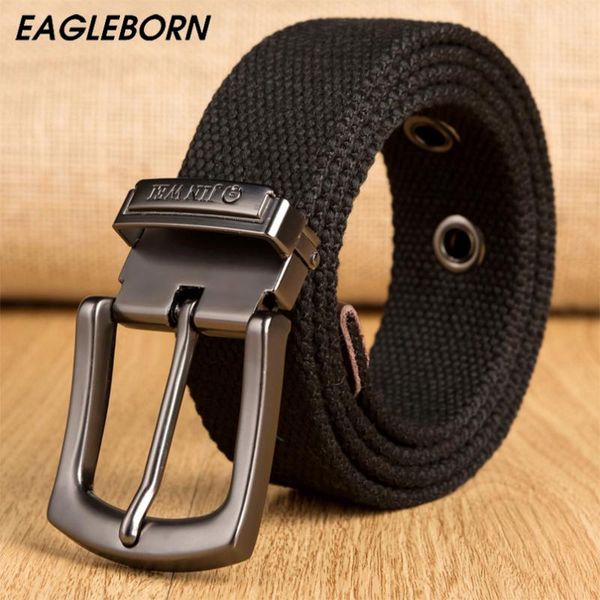 

male tactical belt 4 mm thick 3.8 cm wide canvas belt for men automatic buckle man extended leisure, Black;brown