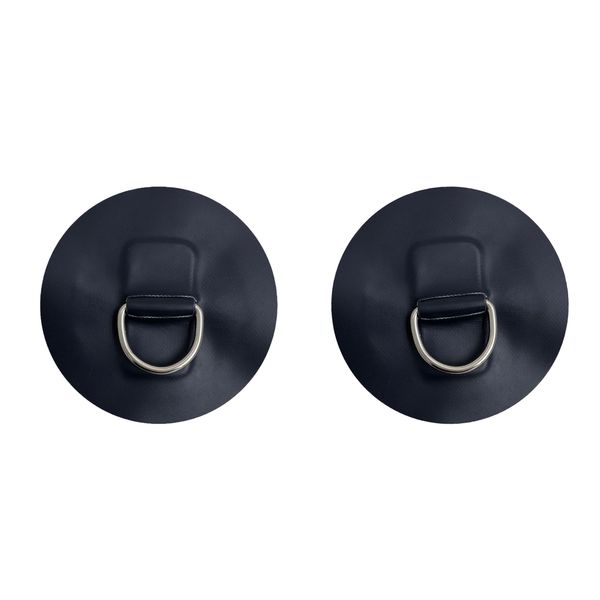 

2pcs 4.25\" stainless steel d-ring pad patch for pvc inflatable boat dinghy