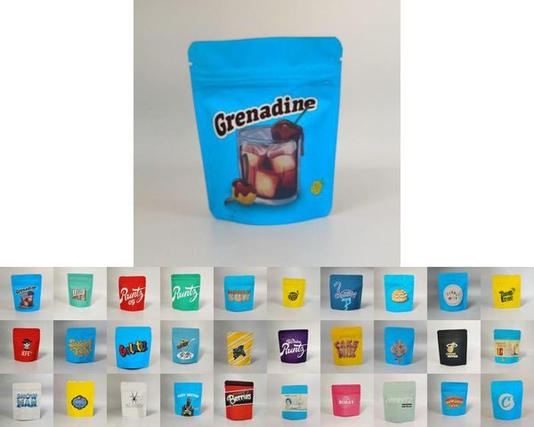 

31types cookies california sf runtz pink collins sweet tea the soap kush animal minntz seed junky genetics packaging bags dry herb flower, Pink;blue