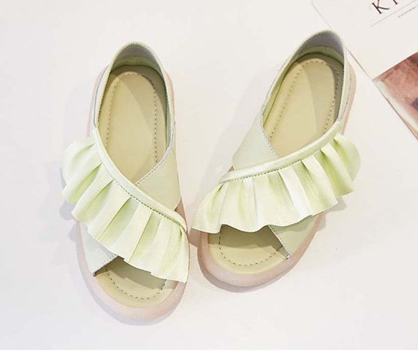 

fashion women sandals slides summer flats real leather platform sandals flats shoes ladies beach shoes b06 p27, Black