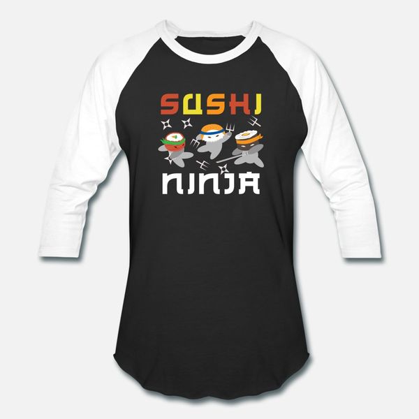

retro sushi ninja t shirt men personalized 100% cotton round collar homme crazy funny casual spring autumn standard shirt