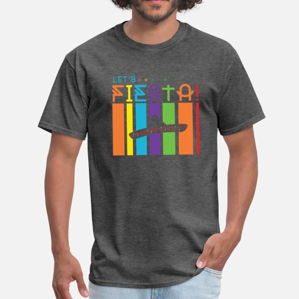 

let's fiesta t shirt men create short sleeve s-xxxl pattern fitness authentic spring pattern shirt