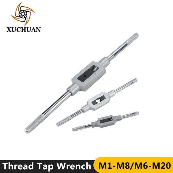 

thread tap wrench drill hand tapping tools metric for metalworking m1-m8/m6-m20 screw wrench adjustable hand taps holder