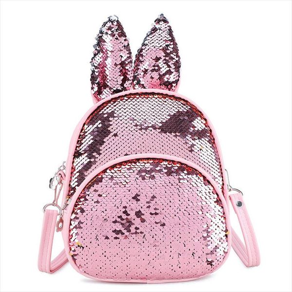 

school bags children kids rabbit ears sequin backpack school bag rucksack kindergarten girls lovely backpack drop shipping