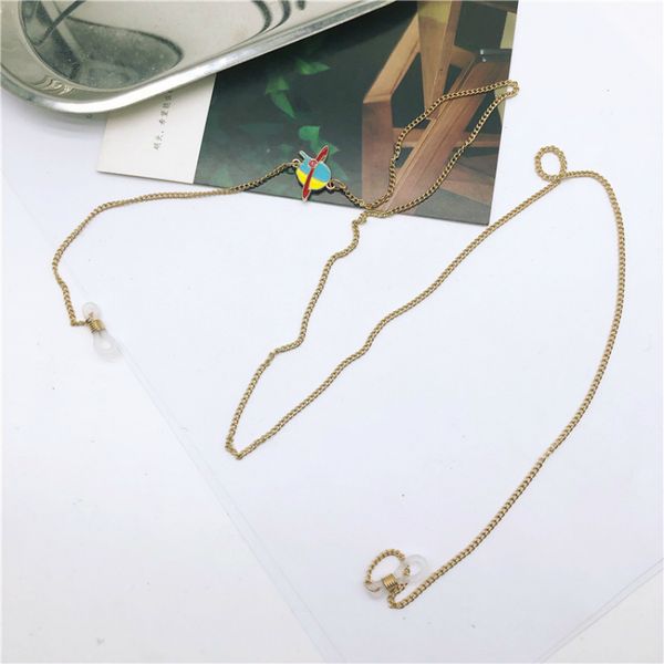 

new simple sunglasses strap women vintage chain holder cord lanyard necklace cute glasses necklace female eye wear accessories, Silver
