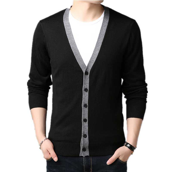 

2020 autumn men's long sleeved casual fashion knit sweater clothing casaco masculino giyim baggy erkek kiyafetleri swetry blusa, White;black