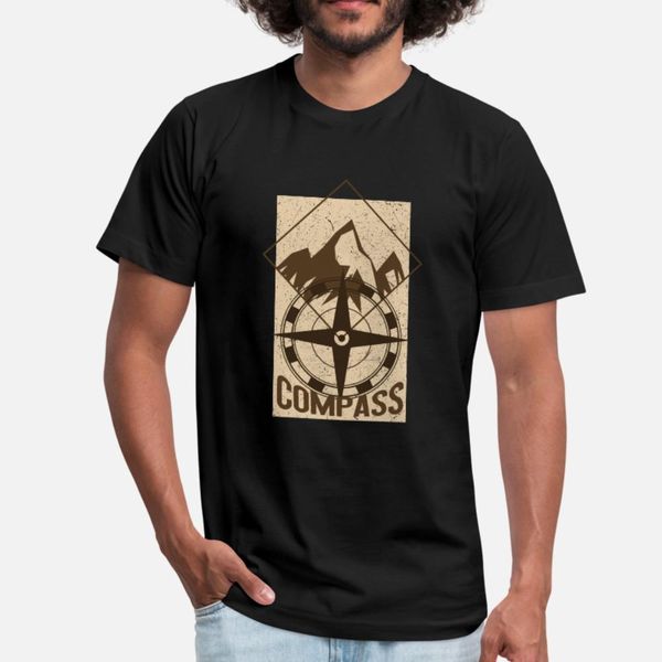 

outdoor survival tee compass navigation mountain t shirt men printing short sleeve crew neck fit interesting authentic spring cool shirt