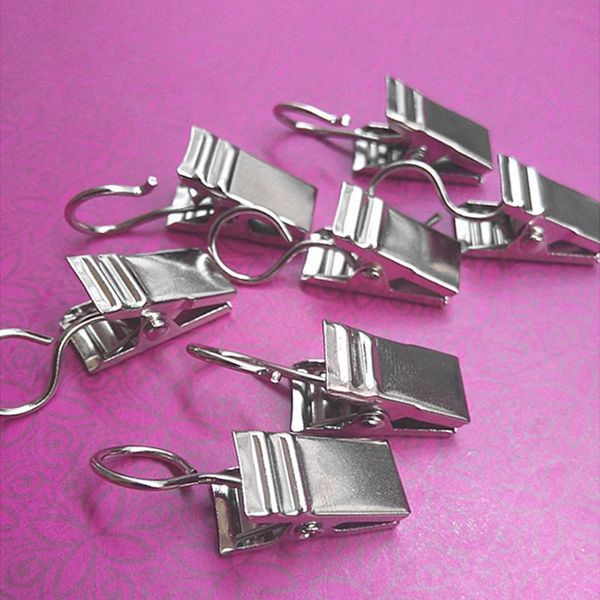 

shower curtains 10pcs/set sturdy and durable window curtain hook clips home accessories solid iron drapery