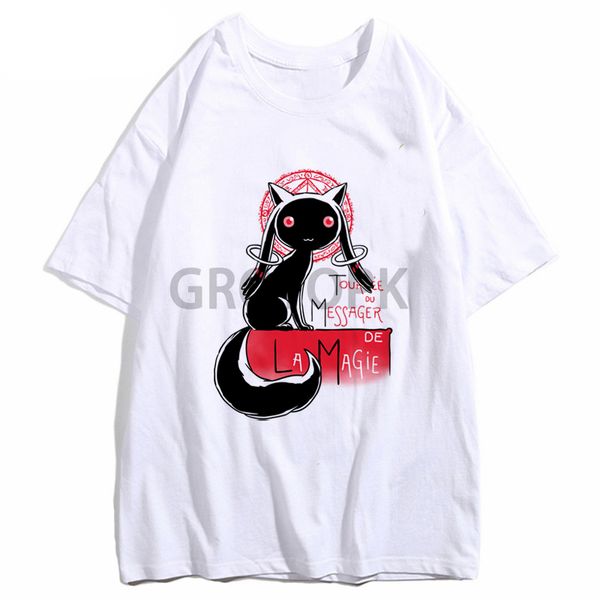 

men's t-shirt harajuku t shirt men casual tshirt tee shirt anime puella magi madoka magica kaname madoka akemi homura print