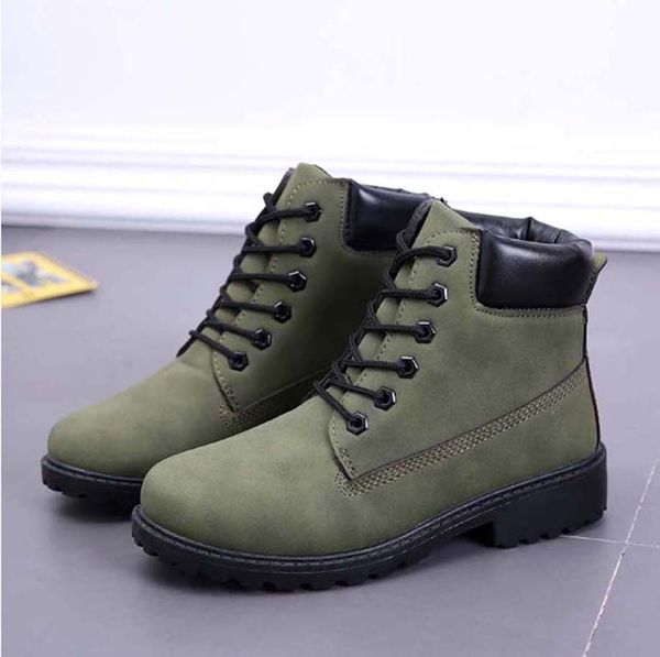 

fashion color matching round head women long boots female martin casual wild non-slip leather women's boots cowboy booties sh008 p16, Black