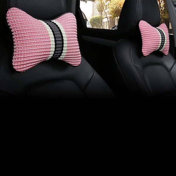 

car headrest auto seat cover head rest waist support car styling accessaries