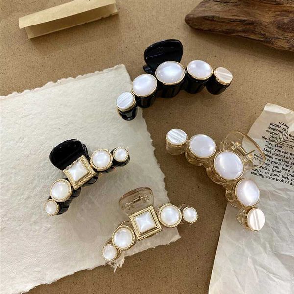 

retro ins korean acrylic hair clips girls hairpins crab clamp aesthetic hair accessories for women 2020 banana grips slid