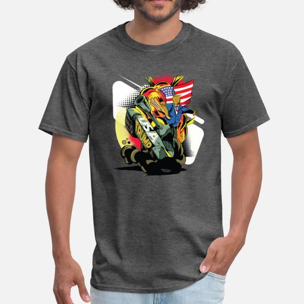

trump war angel design t shirt men custom cotton o-neck slim fitness building summer pictures shirt