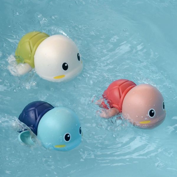 

baby bath swimming water toy tortoise floating wind-up bathtub pool toys for infant kid children educational bathing party favor