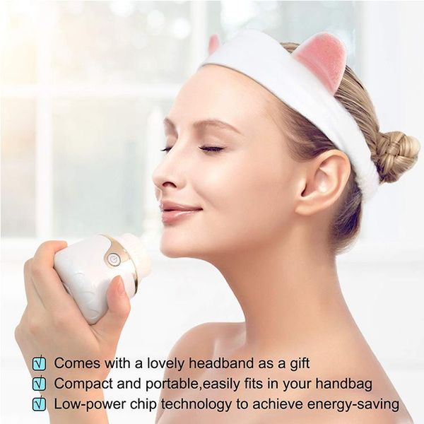 

cgjxsexplosion fda wireless charging sonic vibration massage makeup remover skin cleanser lady wash instrument