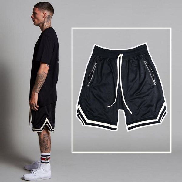 

2020 men casual shorts summer pantalon corto hombre shorts men brand clothing short homme polyester loose knee length, White;black