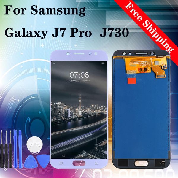 

original for samsung galaxy j7 pro j730 j730f lcd screen display with touch screen digitizer panel assembly with 12 months warranty