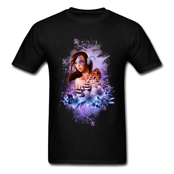 

nymph selene moonlight unique t-shirt 100% cotton crewneck mens tees customized shirts summer t shirt ing