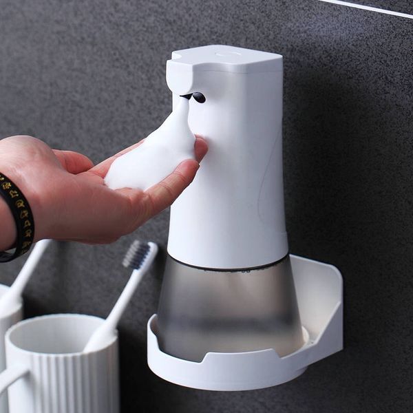 

new usb rechargeable automatic foam soap dispenser ipx4 waterproof 0.25s high sensitive sensor 350ml kitchen bathroom hand wash