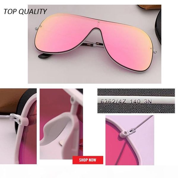 

2019 new arrival aviation gradient brown sunglasses women brand designer uv400 cool street men rd4311 oversized big lens gafas sun glasses, White;black