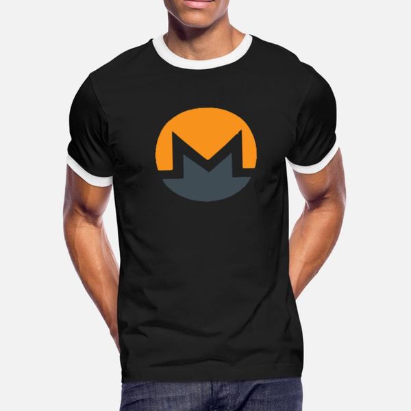 

monero cryptocurrency t shirt men designer cotton round collar letters sunlight breathable spring novelty shirt