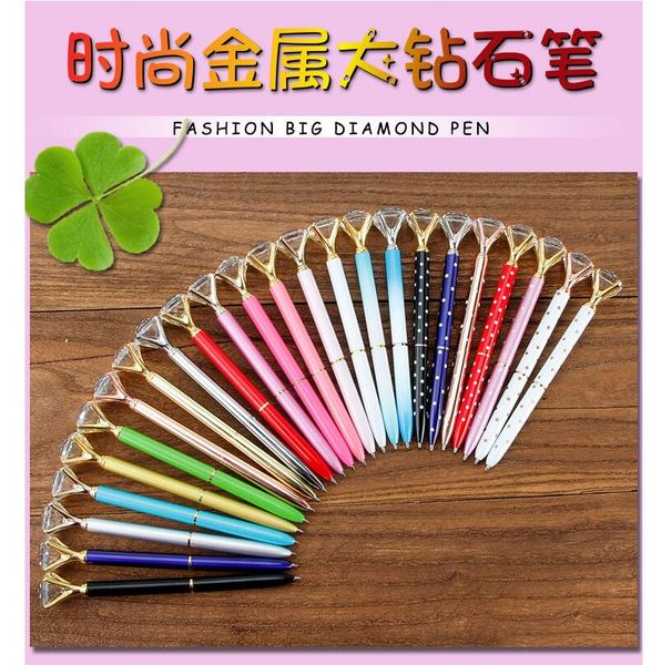 

товары мода с школа pen цвета kawaii офис болл 19 большой алмаз gem шариковая ручка большой хрусталь творческий daxtr xhhair, Blue;orange
