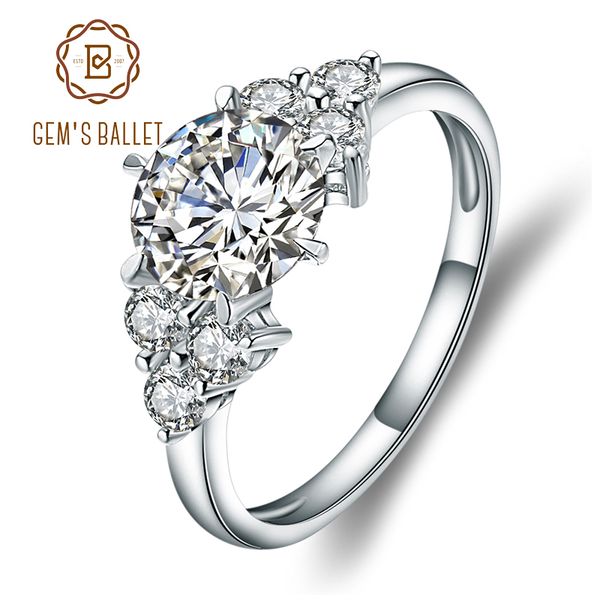 

gem's ballet cubic zirconia anniversary bridal ring 925 sterling silver engagement wedding band ring for women birthday present, Golden;silver