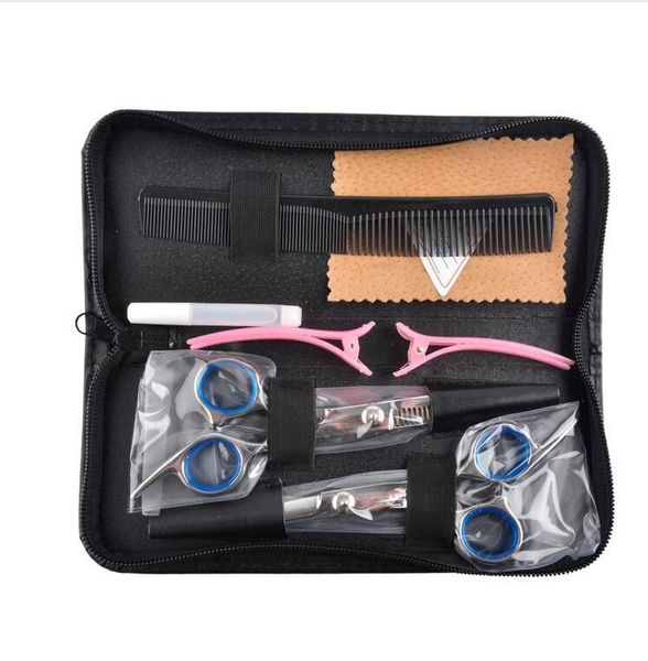 Парикмахерские инструменты 6.0 дюймов Парикмахерские ножницы наборы для волос Checkper бритвы волос ножницы ножницы для режущих волос комбинированная пакет