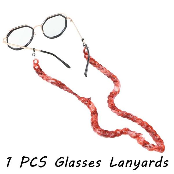 

multicolor acrylic eyeglass chain reading eyewears women accessories sunglasses chain cord holder neck strap rope, Silver