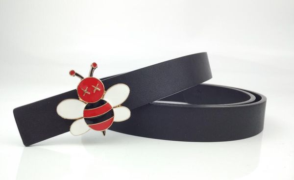 

2020 new famous brand designer belts women mens belts luxury genuine leather bee buckle casual belt waistband, Blue;purple