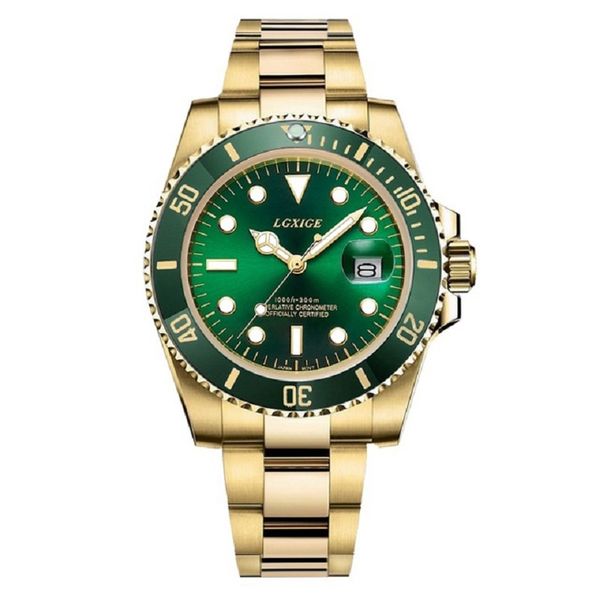 

lgxige brand men watches business quartz 30m waterproof watches men's stainless steel band sport wristwatches reloj hombre lw01, Slivery;brown