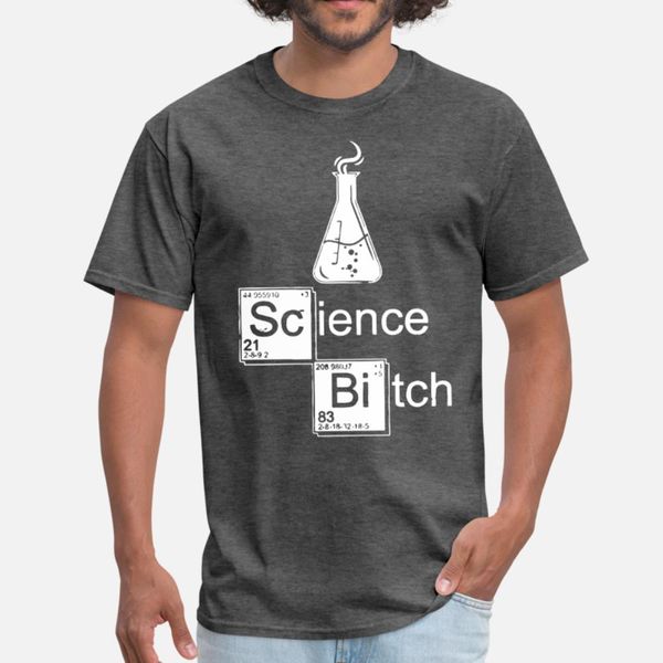 

science bitch flask breaking bad walter white heis t shirt men cute cotton s-3xl outfit cute basic summer style letter shirt
