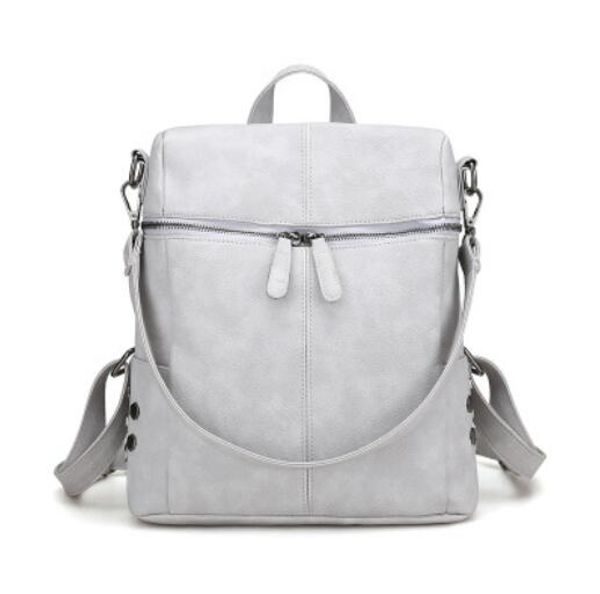 

Fashion Women Backpack High Quality Students Schoolbag Casual Rivet Lady Travel Backpack Shoulder Bag