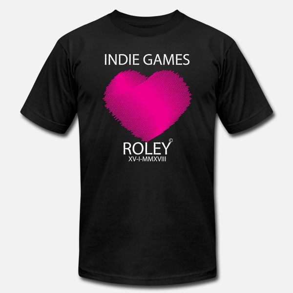 

love indie games t shirt men custom cotton crew neck fit interesting fashion spring slim shirt