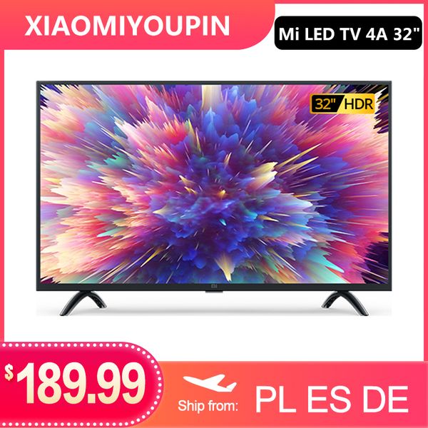 

xiaomi tv smart television 4a 32 дюйма 1,5 г + 8 г поддержка хранения miracast netflix dvb-t2 + c / s2 intellegent led телевизор