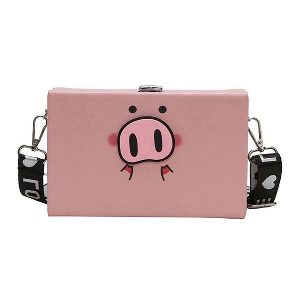 

asds-animal print box bag pu bag wide shoulder strap shoulder messenger casual party opponent take