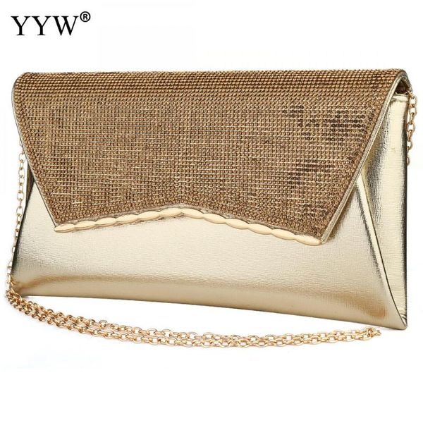 

rhinestone bags for women 2020 square clutch purse handbag luxury rose gold women's shoulder bag sac a main femme wedding purse