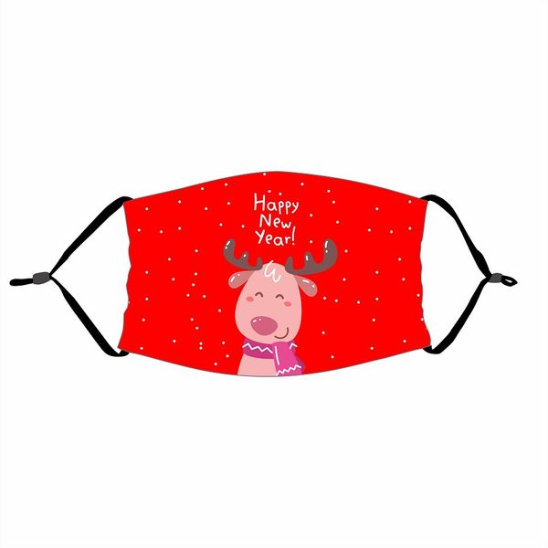 

дети мода рождество маски deer printed xmas маски для лица против пыли снежинка рождество mouth обложка моющийся многоразовый с фильтрами fy