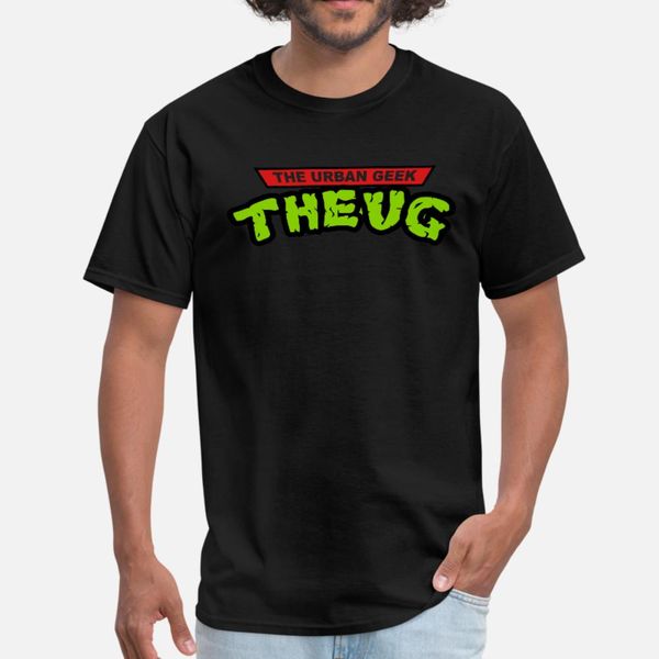 

theug the urban geek t shirt men design 100% cotton s-xxxl solid color graphic humor summer slim shirt