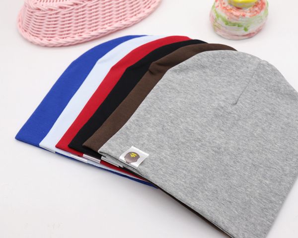 

baby street dance hip hop hat cotton spring autumn toddler hat scarf for boys girls cap winter warm solid color children hat, Black;white